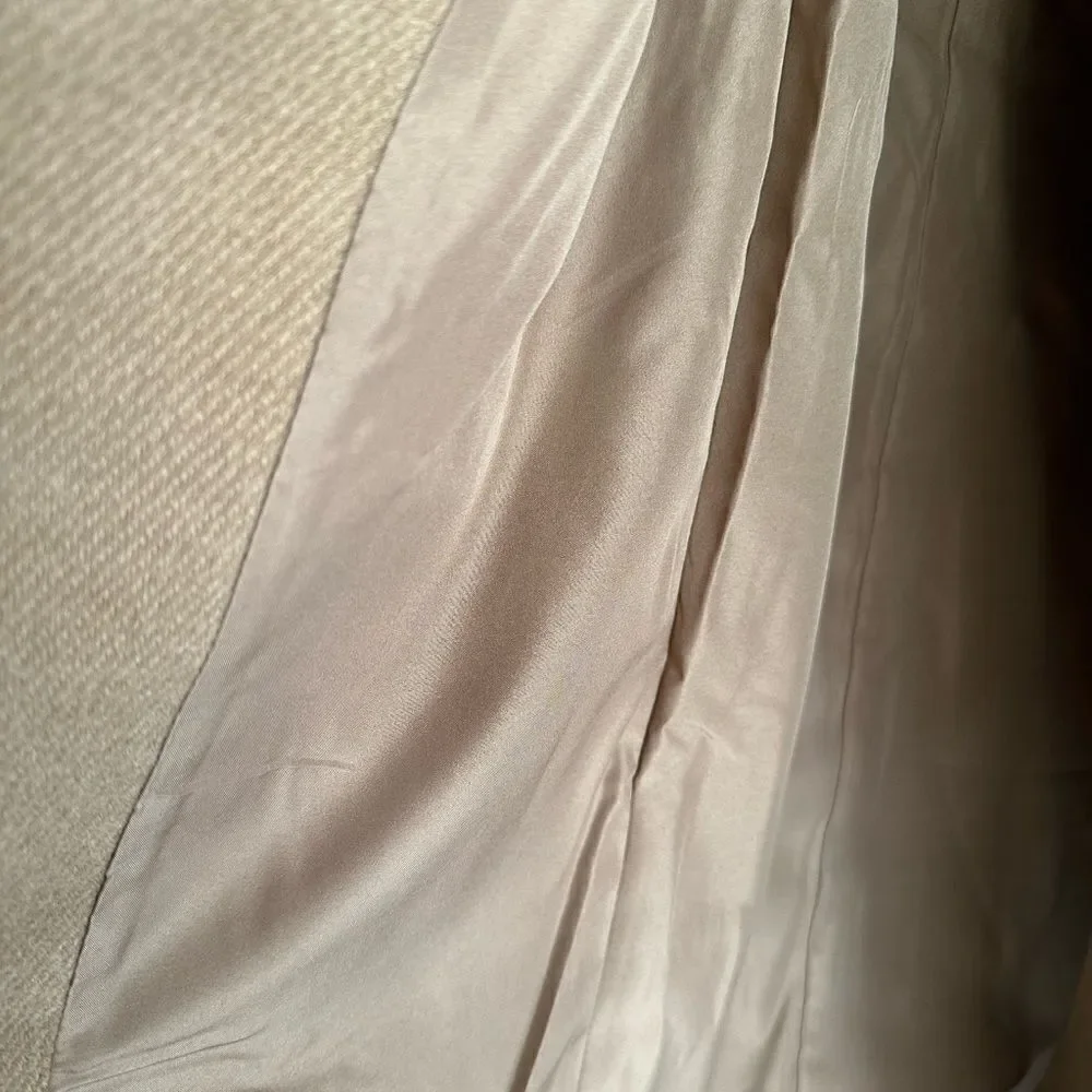 H&M Coat Double-Breasted Dark Beige New